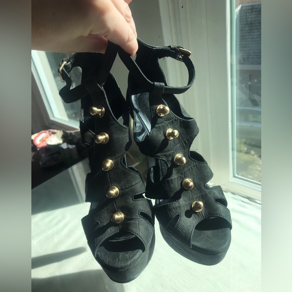 Thomas Wylde Studded Platform Pumps - Picture 9 of 12